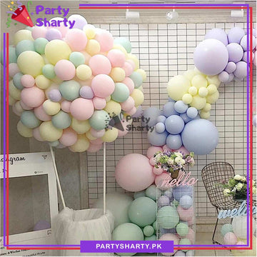 Multi Color Macron (Pastel Color) Latex Balloons for Birthday Parties / Wedding / Baby Showers Celebration & Decorations (25 pcs)